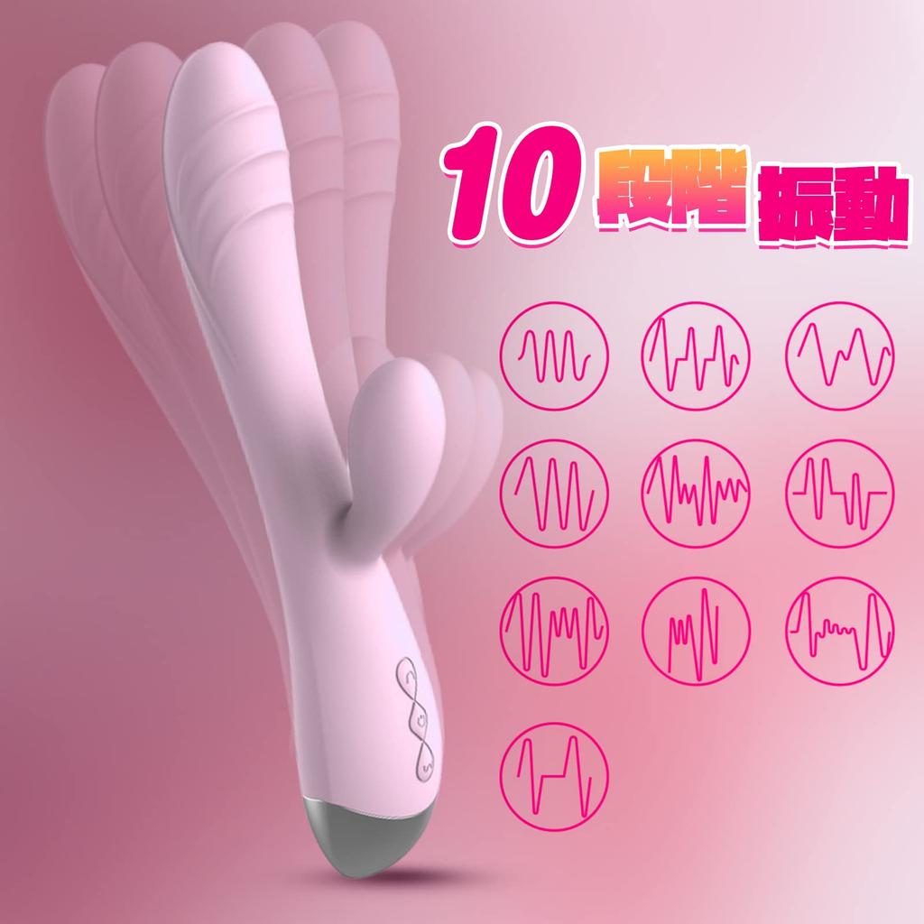 Vibrator for Electric Massager Rotor Types of Vibration Squirting Explosion 2 Points Simultaneous Clitoral Whole Body Medium Orgasm USB for G Adult