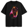 Roi de la Pop Michael Jackson T-shirt Vintage Hommes et Femmes Nouveau Été Vêtements en Coton Mode Punk Col Rond Manches Courtes Te...