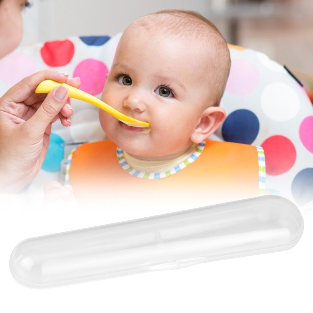 Food Grade Plastic Storage Case Box Holder for Baby Silicone Spoon