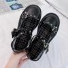 Lolita Schuhe Damen Japanisch Retro Dicksohlig Wasserdicht Plateau Studentin Cosplay Kostümschuhe Kawaii Mary Jane Schuhe