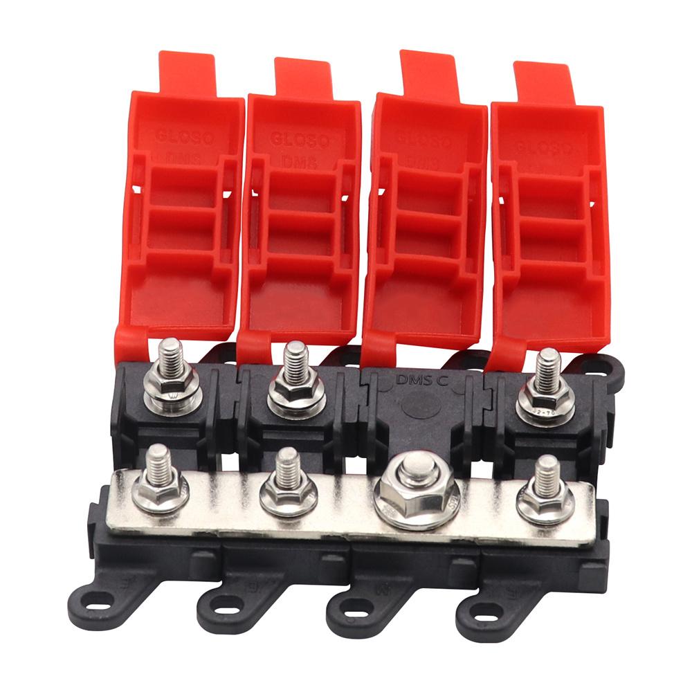 Distribution Block 1 in 3 out 3-way Fuse Holder With Fuse 30A 60A 100A