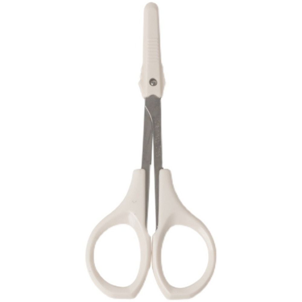 Multifunctional Beauty Makeup Scissors Stainless Steel Round Head Nose Hair Scissors Makeup Tools