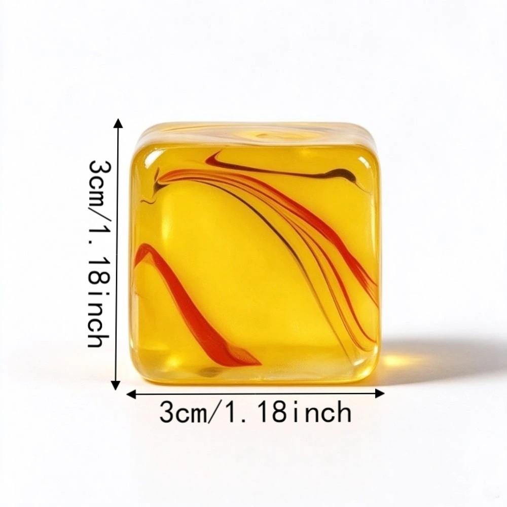 Slow Rising Ice Cube Fidget Toy Transparent Sensory Fidget Toy Ice Cube Squishy Toy Relaxation