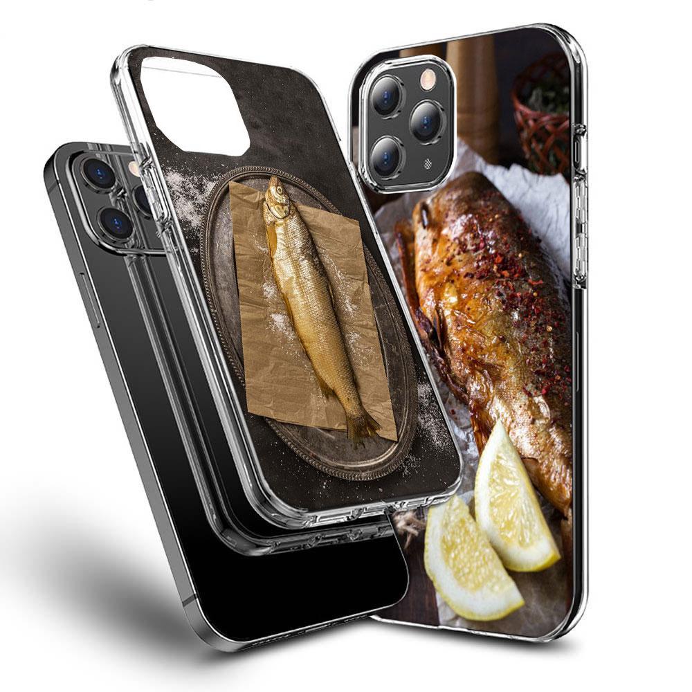 Smoked Mackerel Fish Foodstyling Composition Phone Case For Iphone 16E 15 Pro 14 Plus 17E 16 17 Pro Max Air 11 12 13 Mini Cover