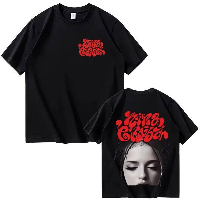 

2026 Springsummer Nina Chuba Highquality Street Cotton Printed Tshirt Fashion Tee Luxury Casual Shortsleeved top y2k ins S