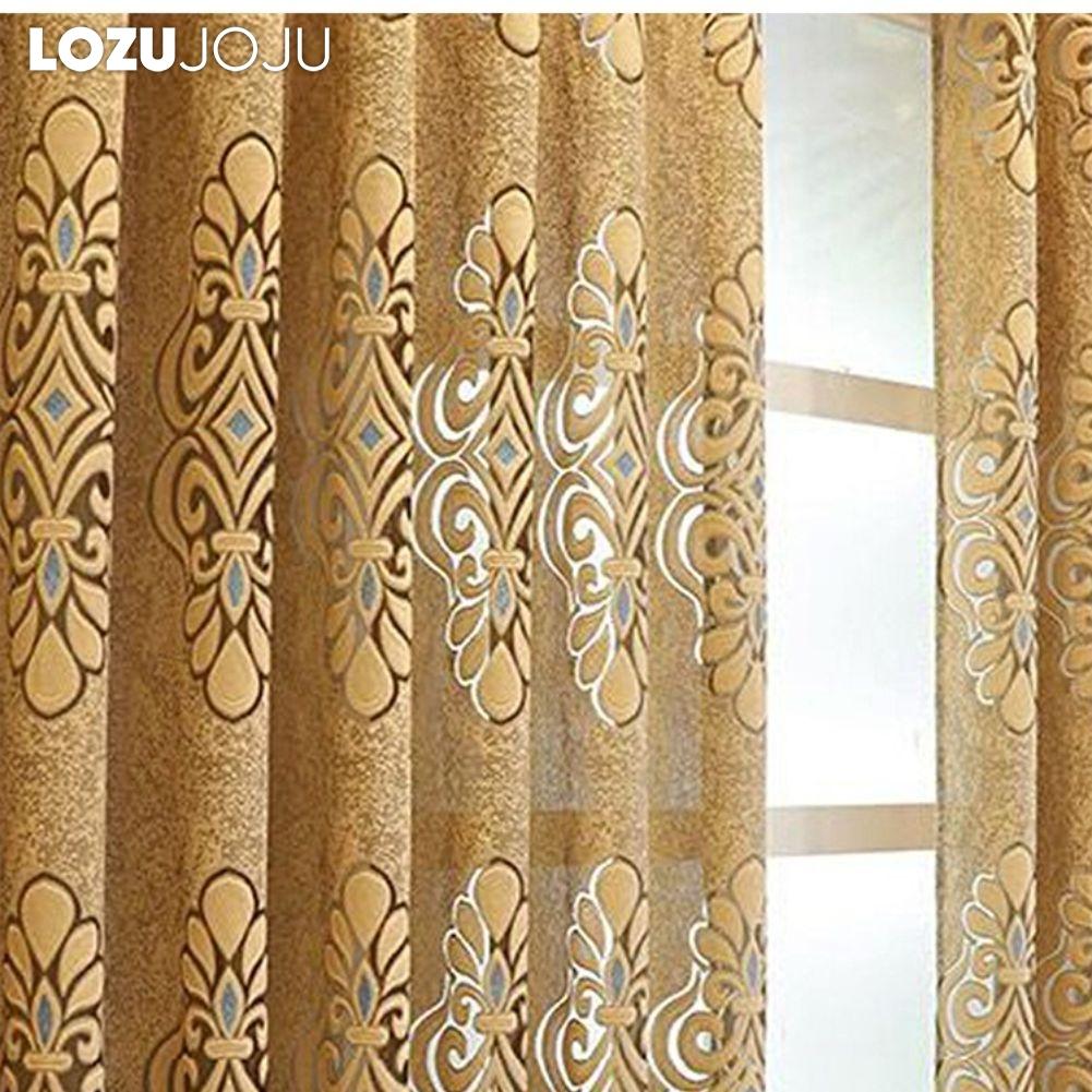 1 buc Perdea transparentă jacquard LOZUJOJU 20-40% opacizare tip inele tul pentru living dormitor balcon fereastră decor pentru casă