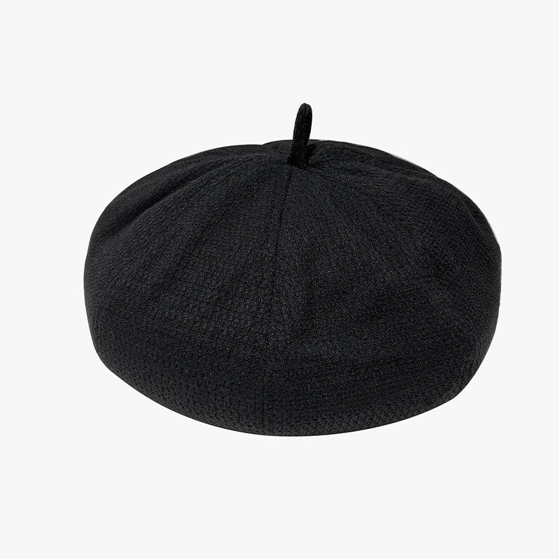 British Retro Beret Women's Spring and Autumn Knitted Literary Painter Hat Korean Version Versatile Warm Hat