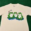 Vintage 90s Frog Nature Art Cartoon Double Sided VTG Shirt Mens Size Large USA