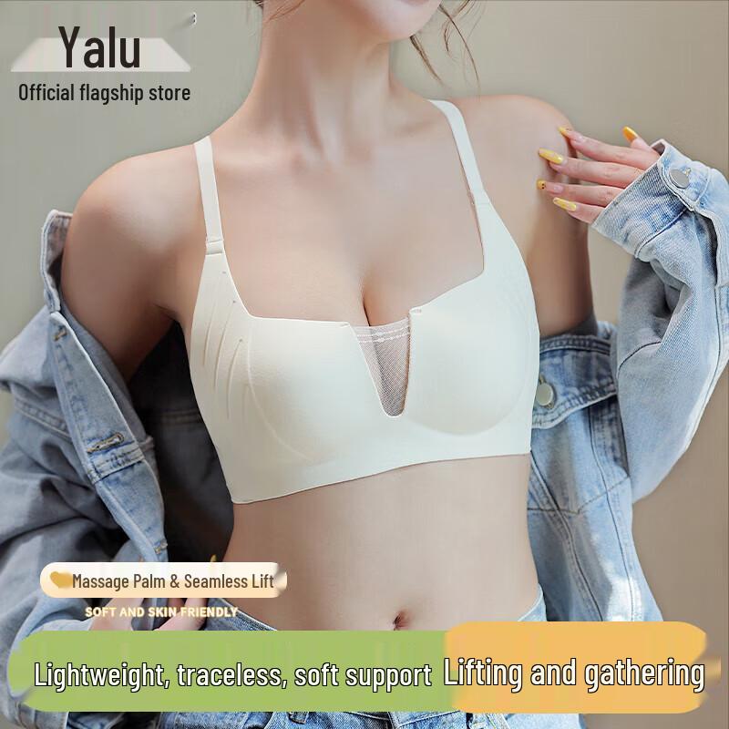 Yalu Women s 3D Palm Cup Wire-Free Push-Up Bra XL