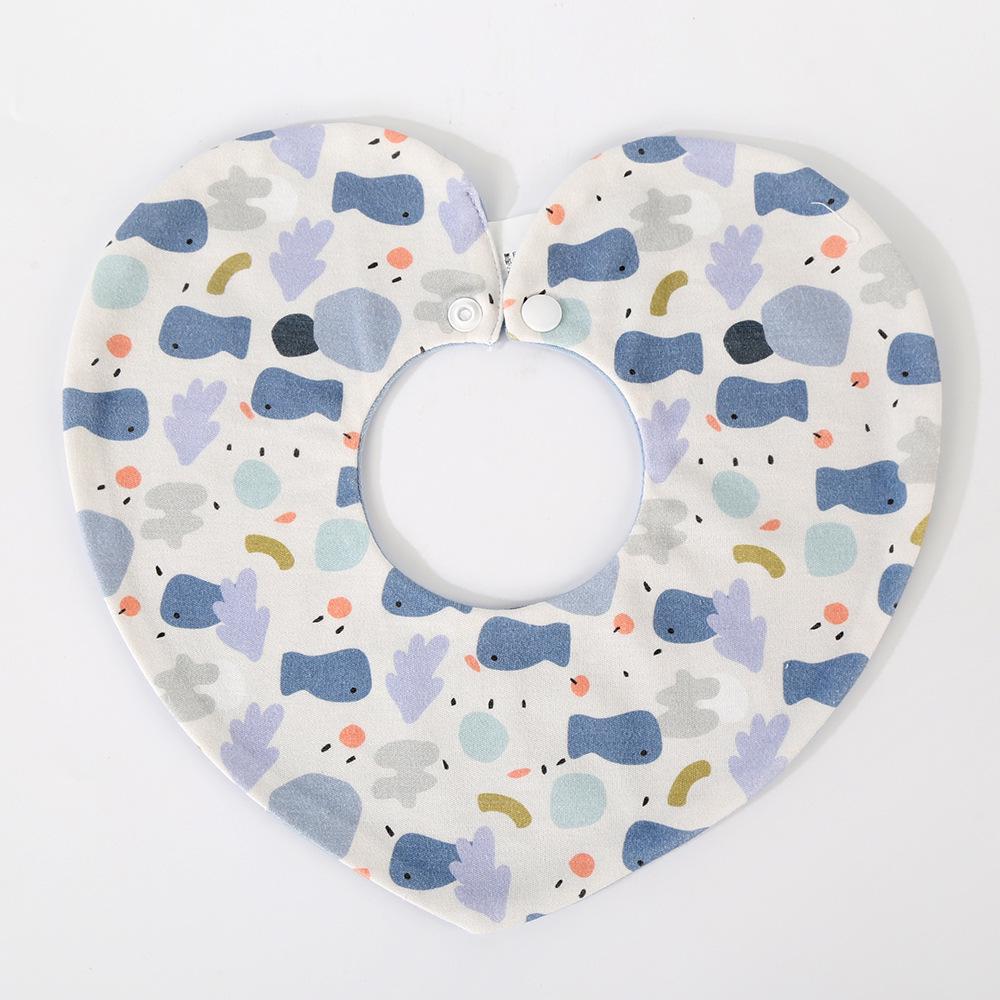 Korean Style Cotton Baby Bib - Double-Sided & Versatile for 0-2 Years