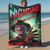 1 Stück Freddy Krueger, Nightmare on Elm Street, Kuscheldecke, Weiche Bettwäscheabdeckung, Flanelldecken, Reisen, Camping, Ganzjahresnutzung 102766