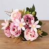 Fake Roses, Artificial Flowers Realistic Silk Faux Rose With Stems For Wedding Decoration Anniversary Bridal Bouquet Floral Arrangement