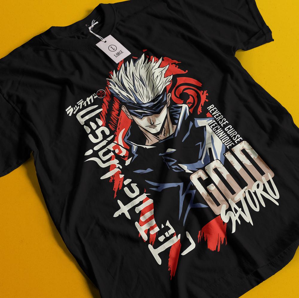 

Gojo Satoru T-Shirt Sukuna Shirt Jujutsu Kaisen Tshirt Toji Tee Nanami Yuta Maki XL