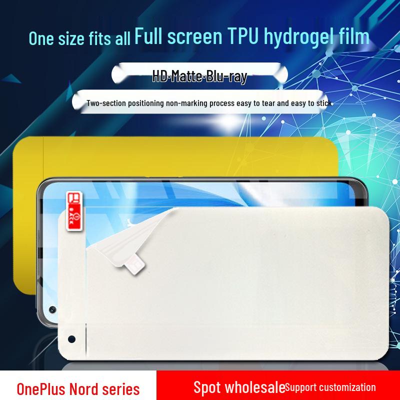 Protetor de Tela de Hidrogel OnePlus Nord CE5/N30SE, Cobertura Total, Película de TPU de Alta Definição