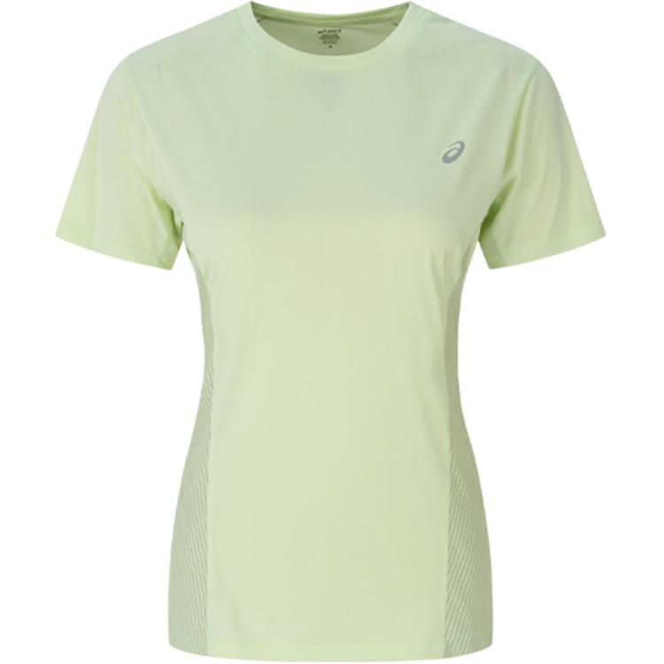 

Asics Reflective Logo Running Short Sleeve T-Shirt Women Tops Green 2012D247-300 S