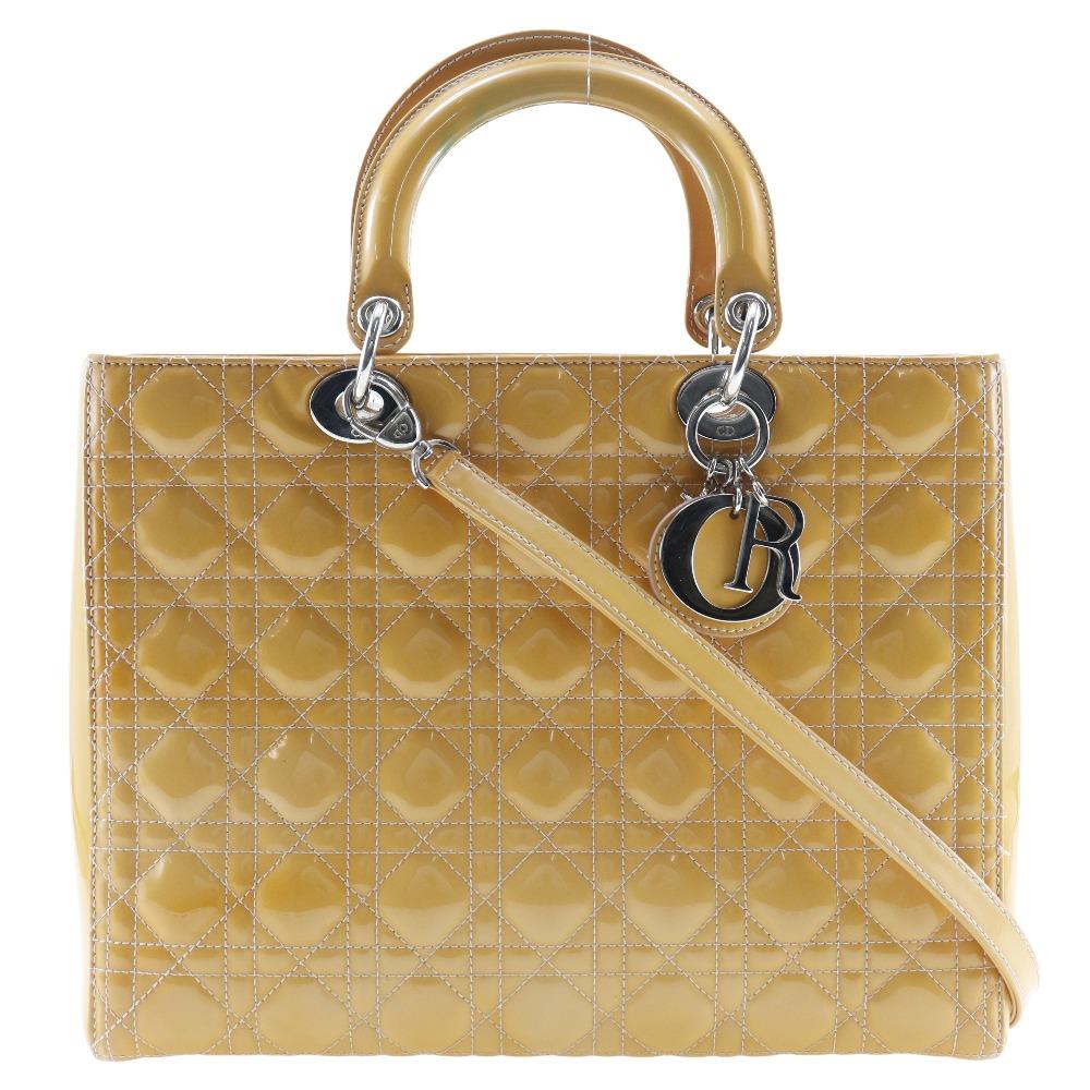 Dior Lady Dior Handbag 09-BO-0174 Patent leather Women Used