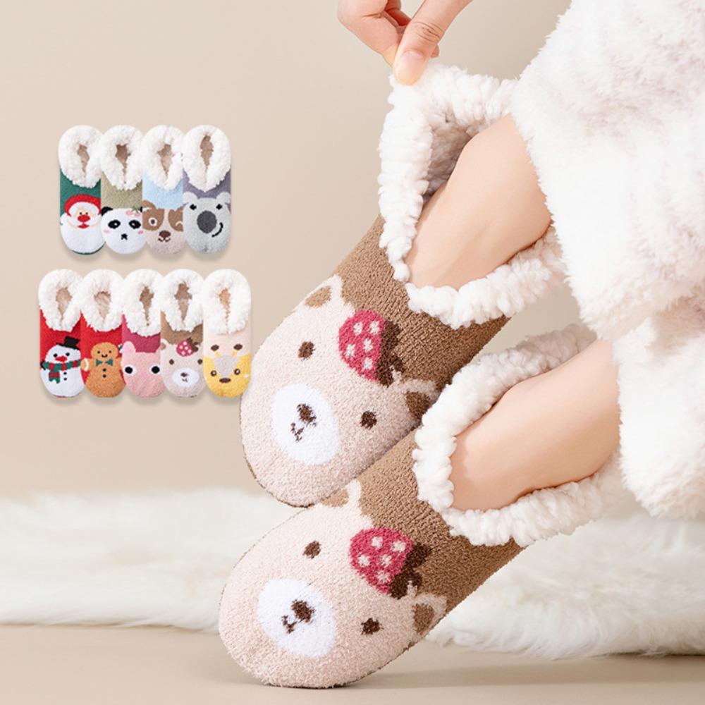 Winter Warm Thermal Socks Soft Slipper Socks New Home Sleeping Socks  Home