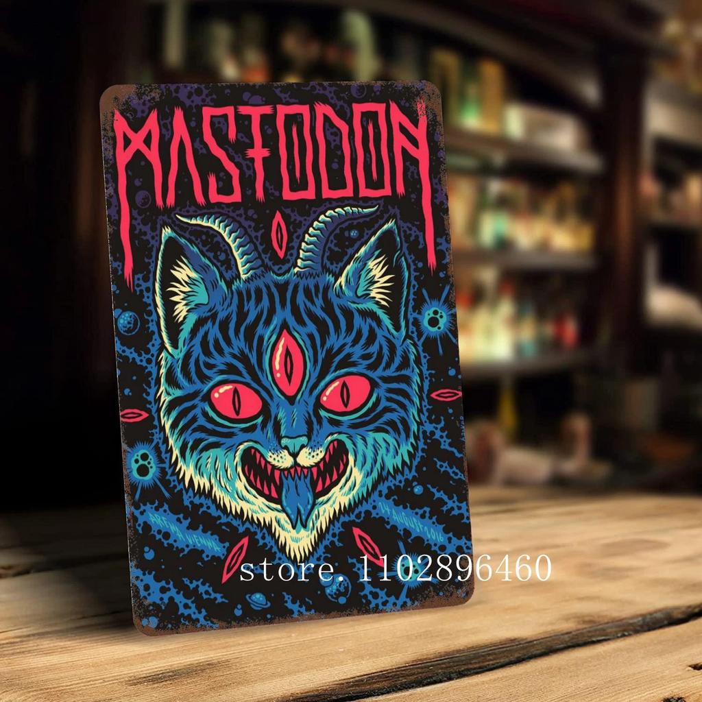 Mastodon Zpěvák Kovové Plakety a Znamení nástěnná dekorace Vintage Plechové Znamení Kapitán Kovový Plakát Dekor pro Bar Hospodu Klub Nástěnná Dekorace
