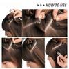 FREEDOM Synthetic Clip Hair Extensions 4Pcs/Set 24 Inch Long Straight Ombre Brown Blonde 8 Clips In Hair Extensions For Women