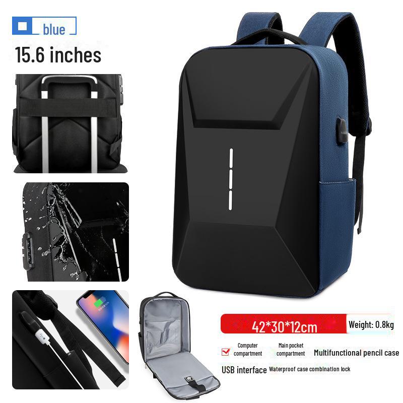 EVA Multifunctional Hard Shell Rechargeable Travel Backpack with Logo