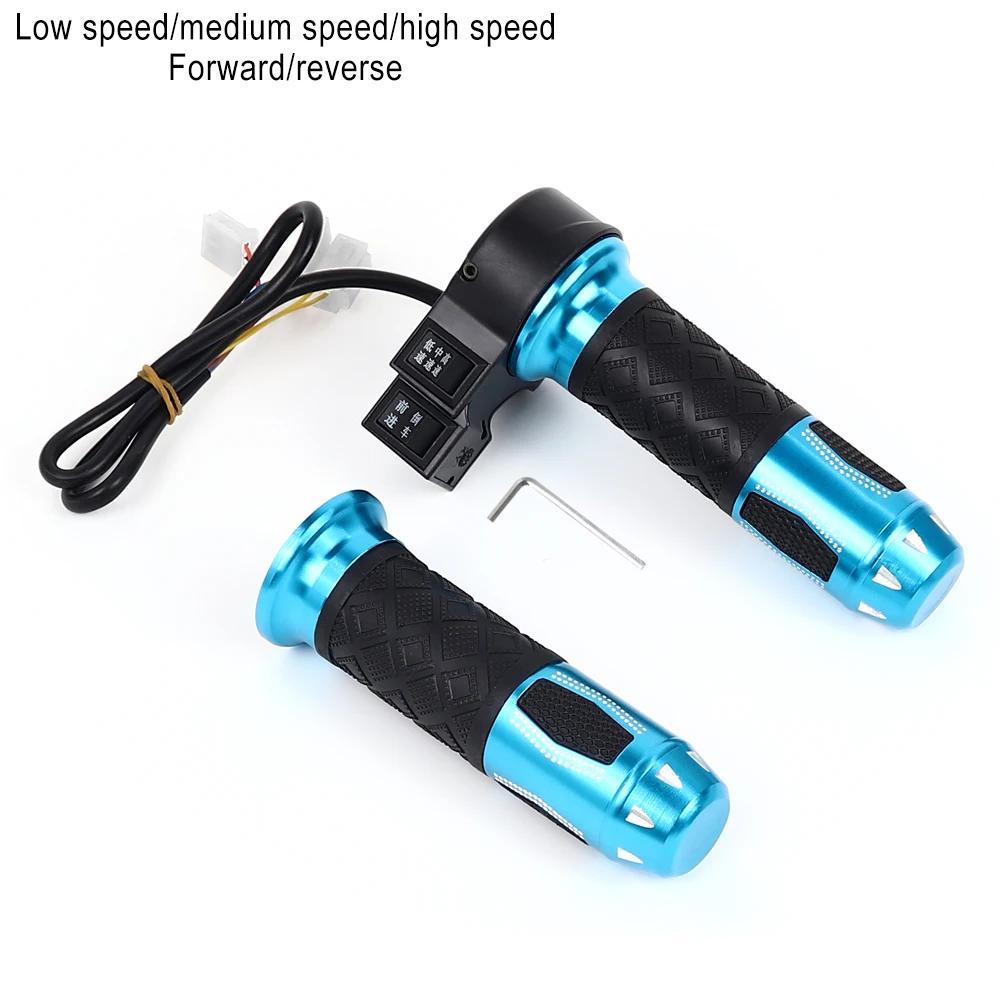 Electric Bicycle Scooter Twist Throttle High Medium Low Speed Forward Reverse Throttle Acceleration Handle Grips E-Bike