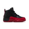 Air 12 Retro PreSchool 'Flu Game' 2016 (унисекс) Черные / Красные детские баскетбольные кроссовки 151186 002