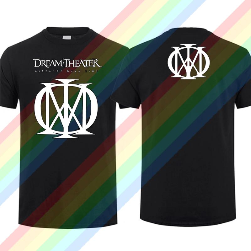 Мужская летняя футболка Dream Theater 40-й юбилейный тур 20242025 Футболка Повседневная футболка С графикой Летняя с коротким рукавом 100% хлопок S