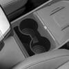 Para Kia EV3 EV4 2025-2026 Portavasos Central de Consola Bandeja de Almacenamiento Amortiguadora Accesorios Interiores de Coche TPE Negro