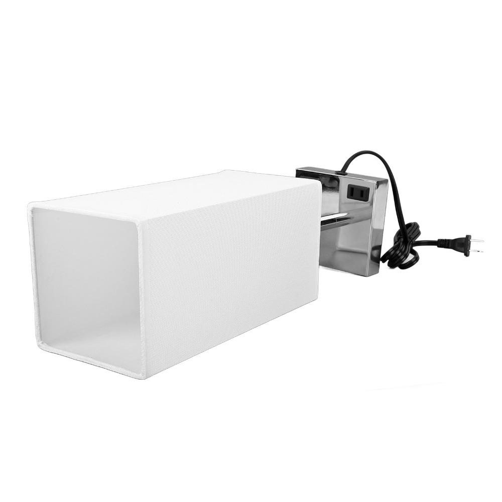110-240V USB Bedside Table Lamp Fabric Lampshade Desk Light Modern LED Nightstand Light  Study Room