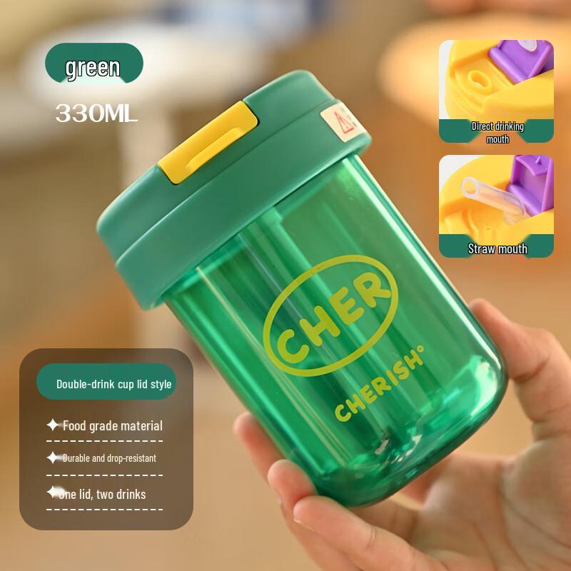 Shangqi Mini Portable Dual-Drink Stainless Steel Thermos Bottle