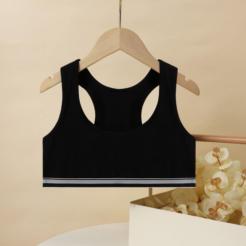 

Подростковая спортивная майка из хлопка для развития, 12-14-16 лет, бюстгальтер 35-45KG чёрный