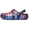 Classic Tie Dye Stay Warm Cozy Crocs Sports Slippers Unisex Purple Red 206341-988