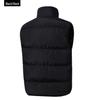 Men's Stand Collar Sleeveless Nylon Vest - Warm and Casual for Autumn/Winter