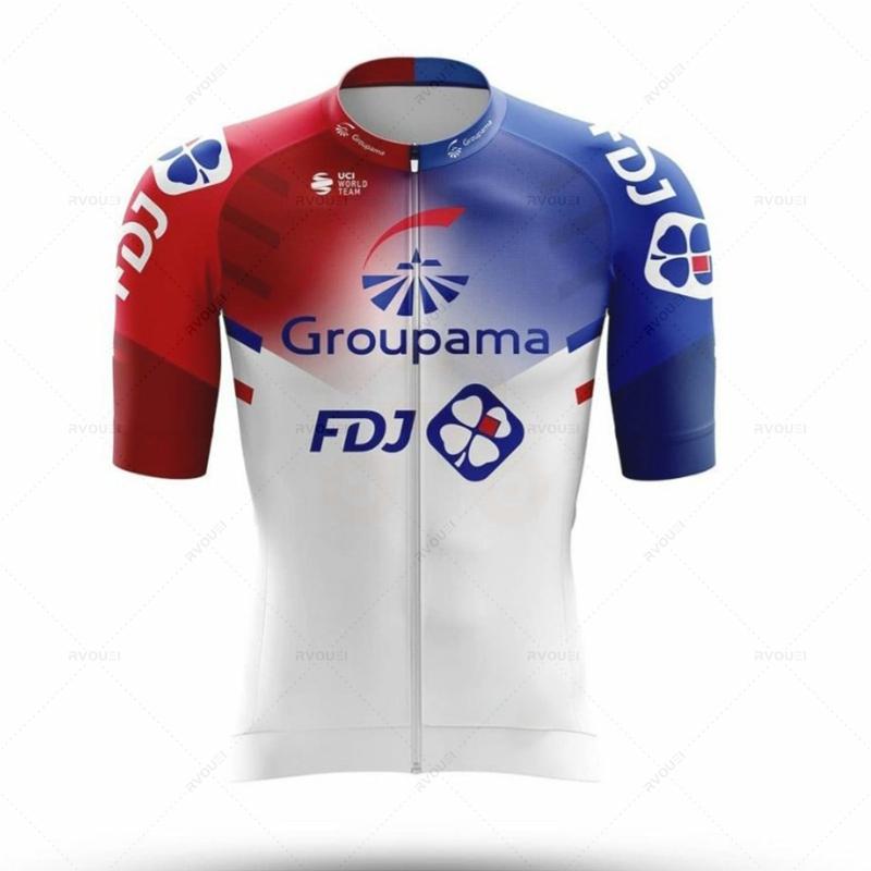 

Fdj Team Cycling Jersey for Men, Short Sleeve Set, 19D Bib Shorts, Bicycle Clothes, Sportwear Shirt, Clothing Suit, Summer, 2024 5XL