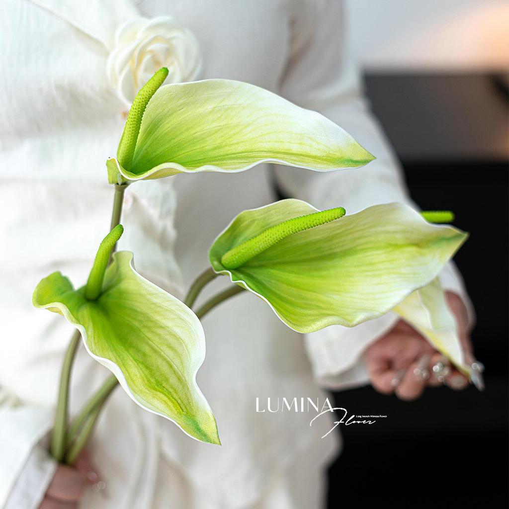 High-End Lumina Anthurium & Calla Lily Artificial Flowers for Home Decor