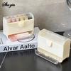Lipstick Holder Storage Box, Multi Grid Display Shelf, Household Cosmetics Storage Box, Organizing Box