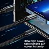 Cable de carga rápida 3 en 1, cargador universal para teléfono móvil, cable de datos duradero
