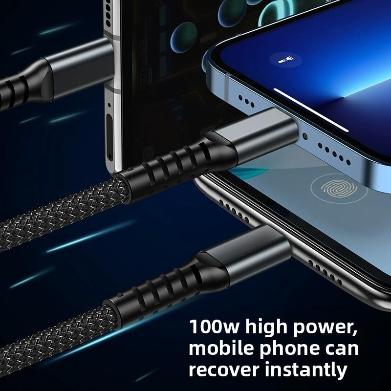 Cable de carga rápida 3 en 1, cargador universal para teléfono móvil, cable de datos duradero