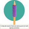 Pencil Grips,30 Pcs Pencil Grip Colorful Cushioned Pencil Handwriting Grips Writing Aid Pencil Holder Pencil Gripper for Children,Kids and Adults