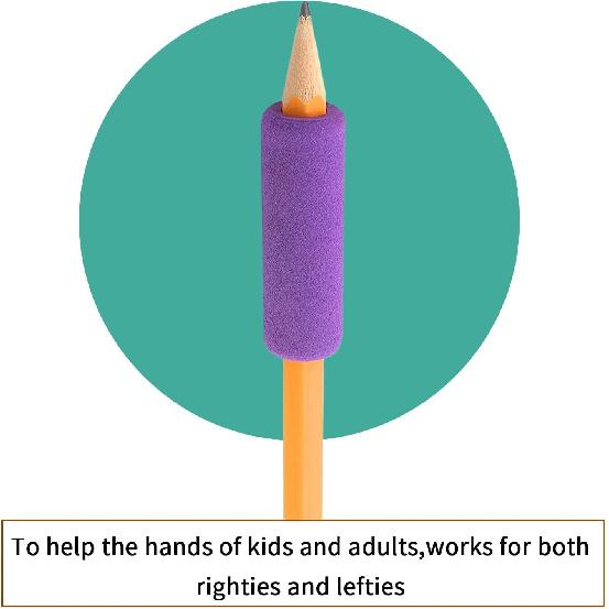 Pencil Grips,30 Pcs Pencil Grip Colorful Cushioned Pencil Handwriting Grips Writing Aid Pencil Holder Pencil Gripper for Children,Kids and Adults