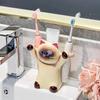 Ceramic Cat Toothbrush Holder Cartoon Animal Toothpaste Storage Shelf  Home Decor