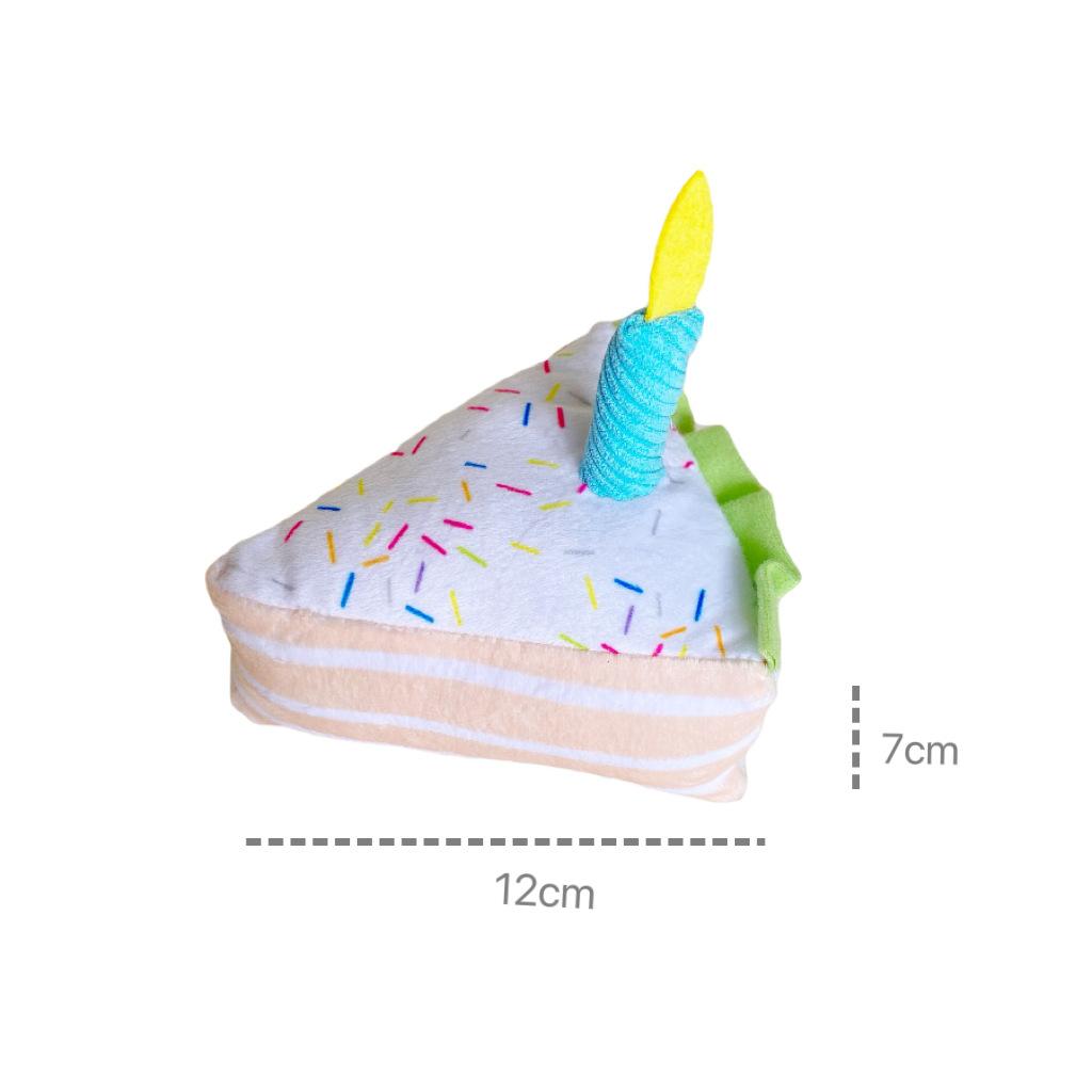 Eco-Friendly Cartoon Kitten Dog Chew Teething Toy Small Pet Birthday Cake Gift Box with Sound Relieving Boredom Plush Toy