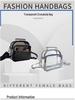 Transparent PVC Single Shoulder Crossbody Bag - Simple Women's Jelly Doll Bag