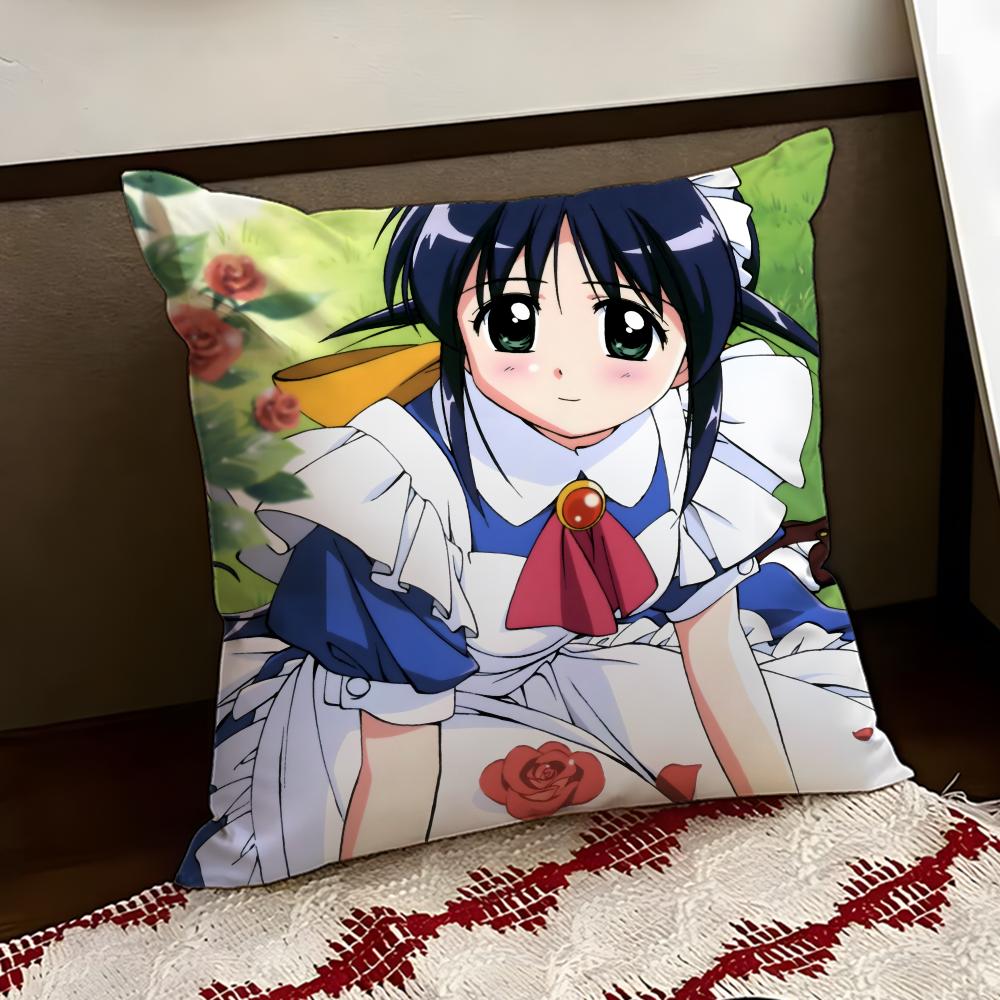 Anime MMahoromatic Kuddfodral Vändbart Mjukt Slitstarkt Kuddfodral Hem Bil Multifunktionell Användning för Daglig Komfort