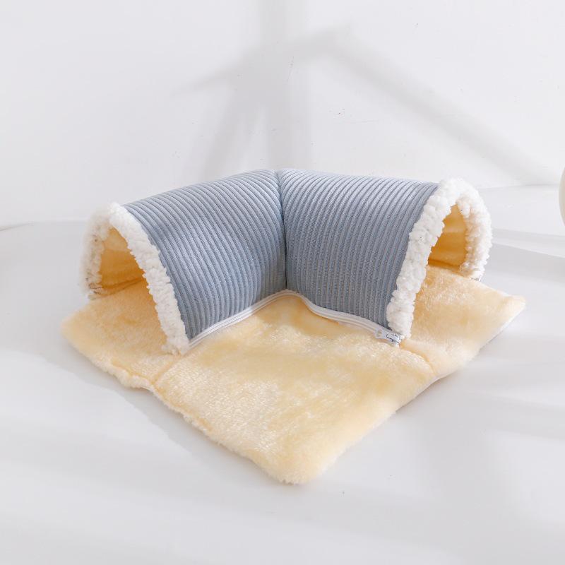 

Туннельное гнездо для маленьких домашних животных: Прямоугольное убежище для хомяков, морских свинок, карликовых кроликов, шиншилл, белок, ежей Size approx. 36*36*15 cm