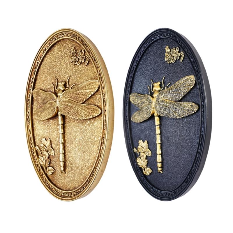 Plastic Insect Wall Plaque with Deep Relief Nature Forms for Interior Wall Display or Decorative Shelf Placement