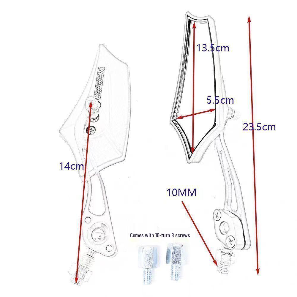 Electric Bicycle & Motorcycle Universal 8mm Right-hand Thread Aluminum Rearview Mirror