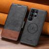 Faux Leather Wireless Charging Card Holder Stand Wallet Magnetic Flip Cover Phone Case for Samsung Galaxy S26 Ultra S25 S24 S23