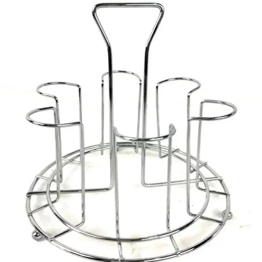 1 Pcs Kitchen Storage Metal Plated Cup Storage Rack Fast Drain Glass Ceramic Cup Rack