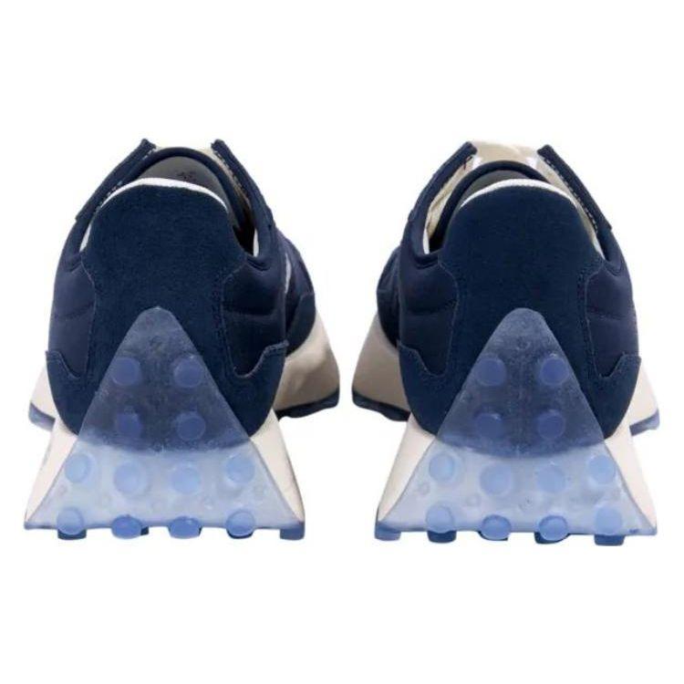 New Balance Nb 327 Retro Fabric Leather Cushioning Durable Lightweight Low Top Running Shoes Unisex sneaker Navy MS327AAB